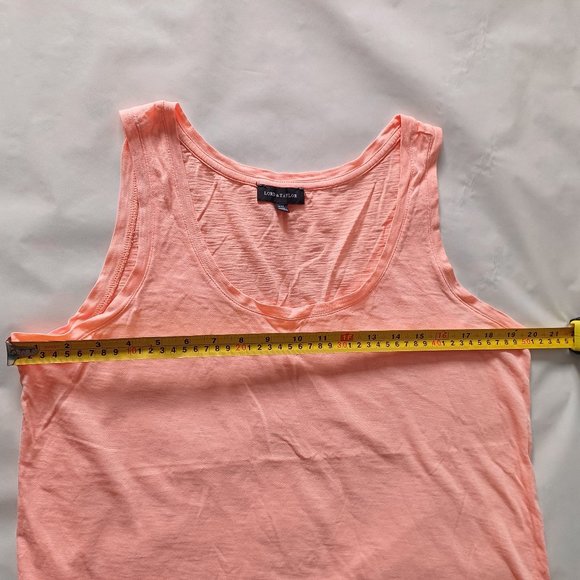 Coral Lord & Taylor Summer Lacy Tank Top M Size - Picture 6 of 11